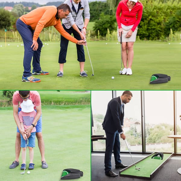 Automatisk puttmaskin - Golfkopp med automatisk retur för inomhus-/utomhusträning