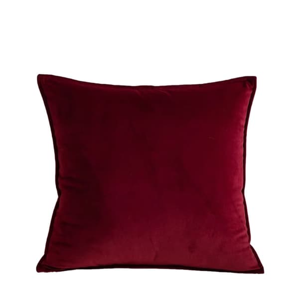 2-pack dekorativa kuddfodral i sammet, 45x45 cm, modern design, för inomhusbruk, sovrum & vardagsrum (vinröd)