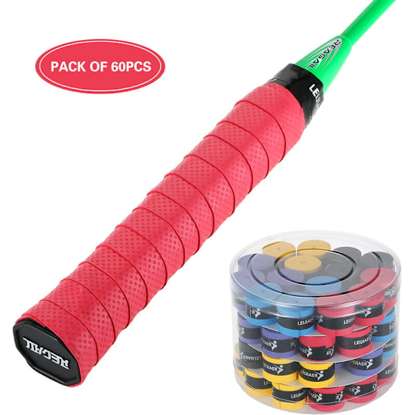 Badmintonracketgrepp, Supergrepp Sammetskänsla För Förbättrad Kontroll, Halkskyddsteknik Säkerställer Säkert Grepp Under Intensiva Matcher, För Multisport