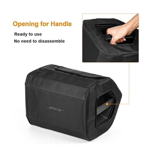 Fodral - Mesh-tyg dammskydd för Bluetooth-högtalare, dammtätt skyddsfodral med sidoöppning
