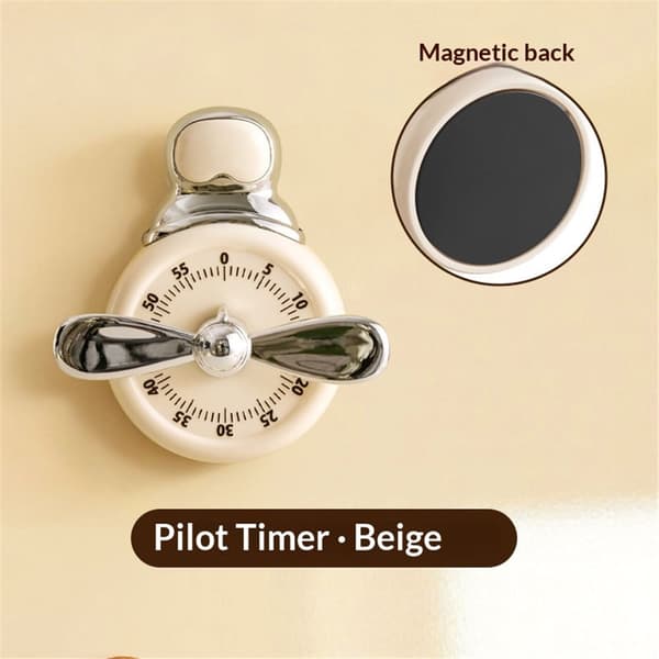 2-pack mekanisk timer, visuell timer med högljutt alarm, manuell nedräkningstimer för klassrum, hem och studier