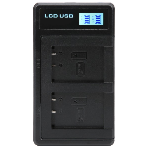 Portabel kamerabatteriladdare för NPBX1 USB-kameradubbladdare med LCD-skärm