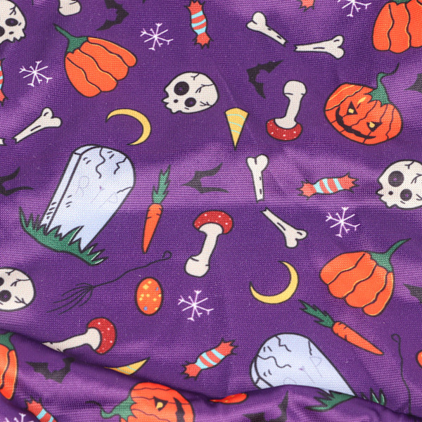 Halloween hundpyjamas 4 ben mjuk bekväm rika färger olika mönster Halloween hund jumpsuit för semesterhem