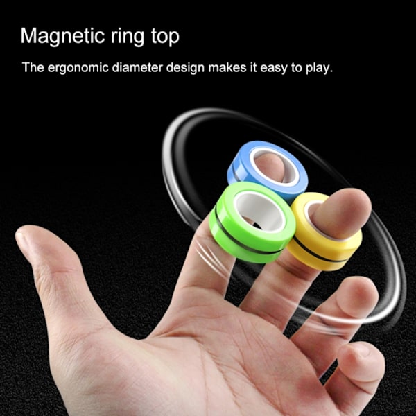 Magnetiska Fidget Rings Gul