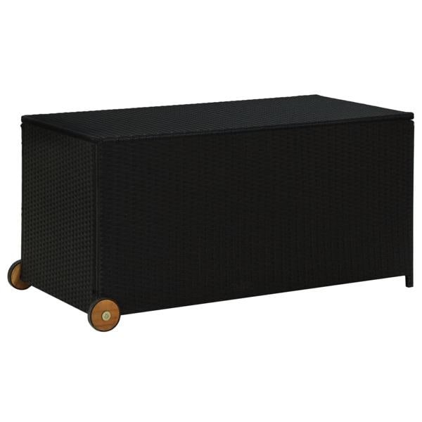vidaXL Dynbox svart 120x65x61 cm konstrotting Svart