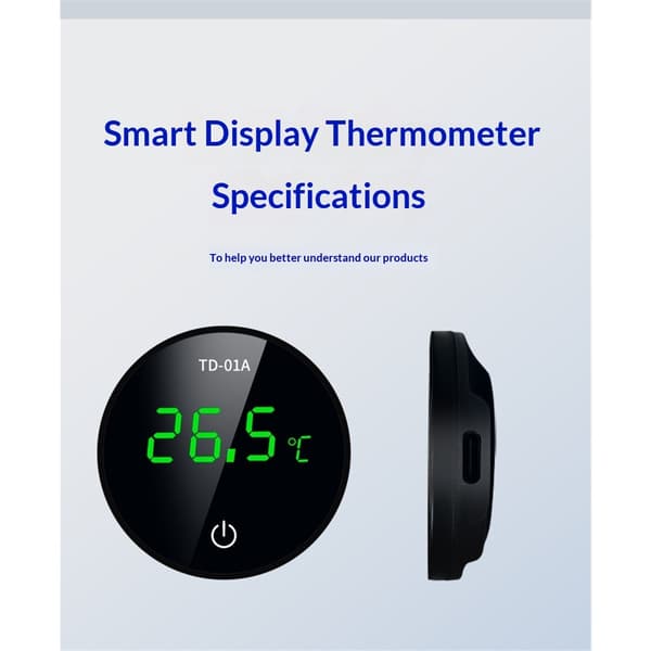 2 st digital termometer för akvarium, exakt LED-display för temperaturmätning i akvarium