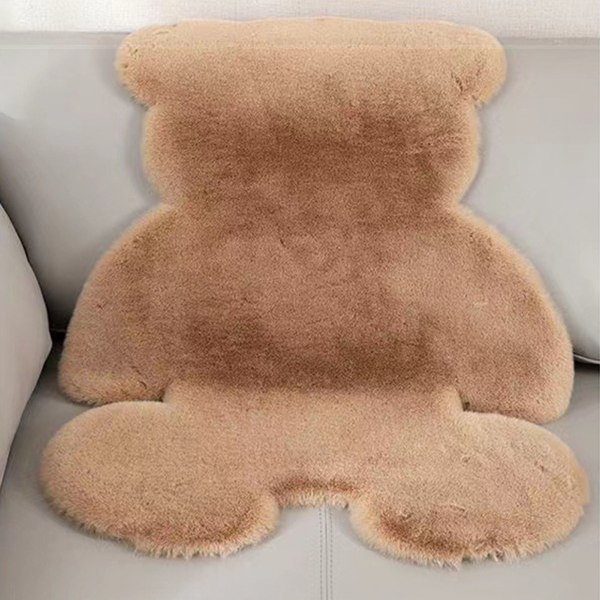 Söt sovrumsmatta Mjuk björnformad Shaggy golvmatta för barn Tonåring Flickor Rum Golv Vardagsrum