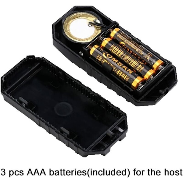 Justerbar Känslighet IP65 Vattentätt Larm, Högljudd 110dB Stöldskyddsfunktion med Vibrationsutlöst Skydd, USB-C Uppladdningsbart Batteri för