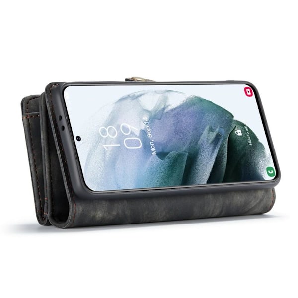 Samsung S21 Ultra Plånboksfodral Multi-Slot 13-FACK Svart