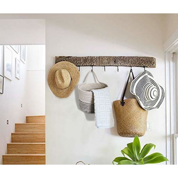 Konstnärlig Hängande Korgset av Rep, Bomullsrepskorgar med Modern Stil för Mångsidiga Användningsområden, Dekorativa Hängande Korgar med Lättåtkomlig Design