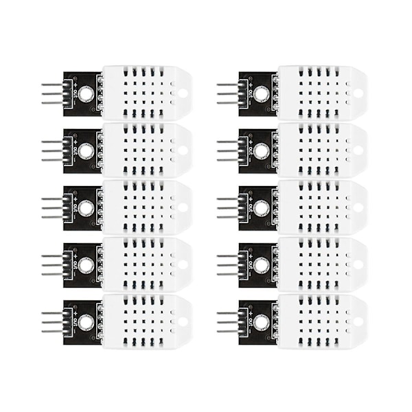 10 st DHT22 Digital Temperatur- och Luftfuktighetssensor Temperatur- och Luftfuktighetsmodul Elektronisk Bui