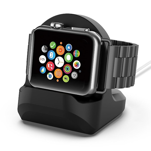 Trådlös laddningsstation Dock för Watch Series8 7 6 5 4 3 2 1 Se Smartwatch White White