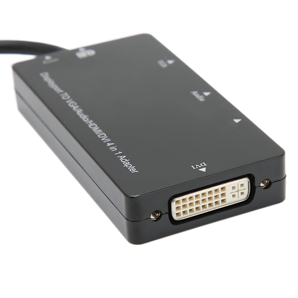 DP-omvandlare 4-i-1 Lättviktig Portabel 1920x1080P HD-överföring Portabel Lättviktig Mini Displayport-omvandlare