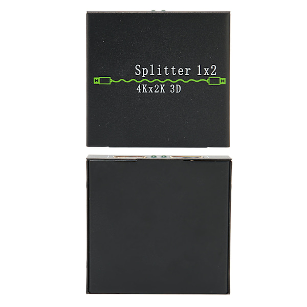 HD Multimedia Interface Splitter 1 in 2 Ut 4K 30Hz Aluminiumlegering Skärmsplitter 100‑240VUS Kontakt