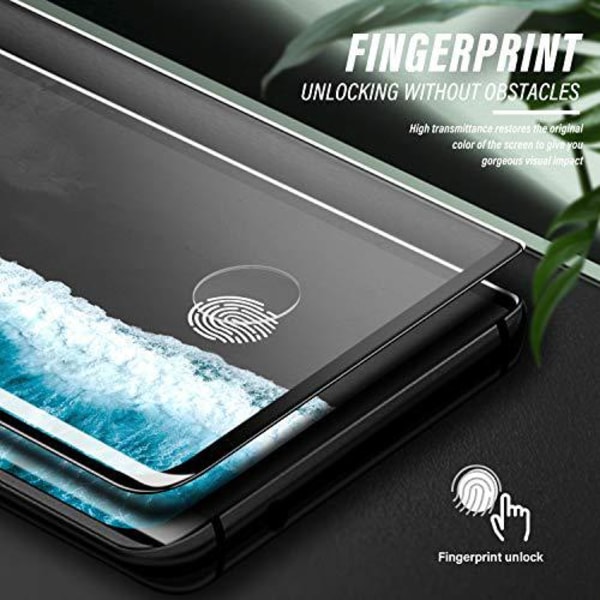 2 st häradad glas för samsung s10 plus Transparent