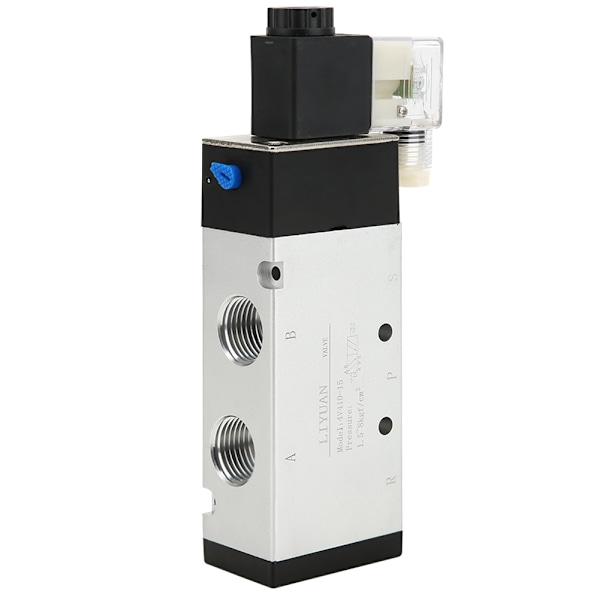 Innovativ pneumatisk lösning för ditt system, AirTAC 4V410-15 enkelriktad 2-läges 5-vägsventil, aluminiumlegeringskropp, fotbromsspole typ