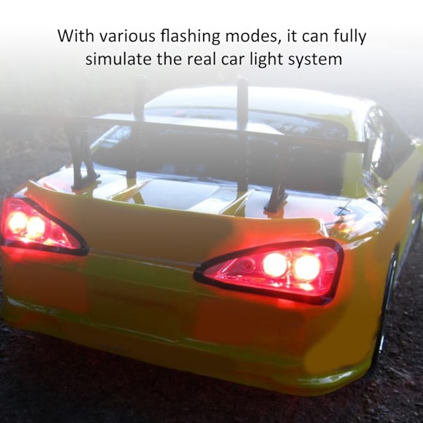 RC-modell fjärrkontroll ljussimulering blixt för TAMIYA/HSP CC01 1/10 1/8 RC-bil