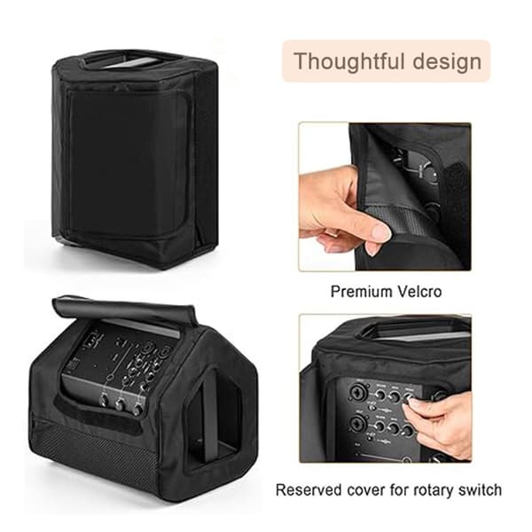 Fodral - Mesh-tyg dammskydd för Bluetooth-högtalare, dammtätt skyddsfodral med sidoöppning