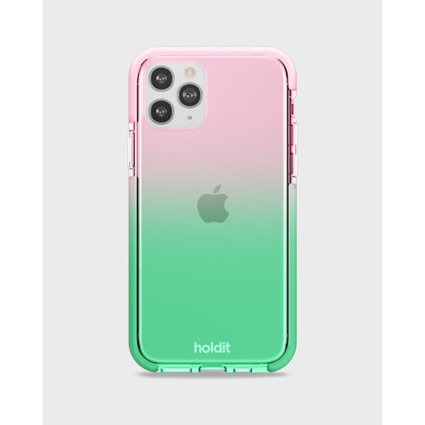 Holdit Seethru Case iPhone 11Pro Grass Green/Bright Pink