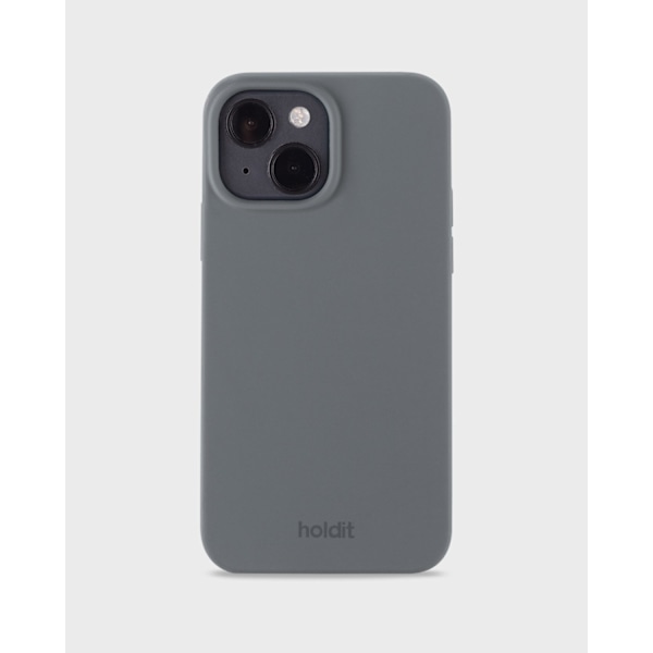 Holdit Silicone Case iPhone 14/13 Space Gray