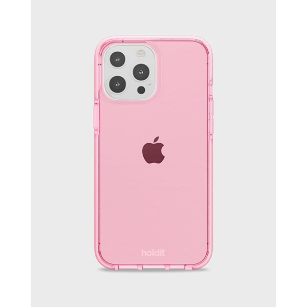 Holdit Seethru Case iPhone 13 Pro Max Bright Pink