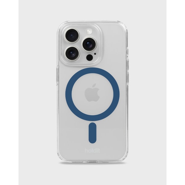 Holdit MagSafe Case iPhone 15 Pro Denim Blue/Transparent