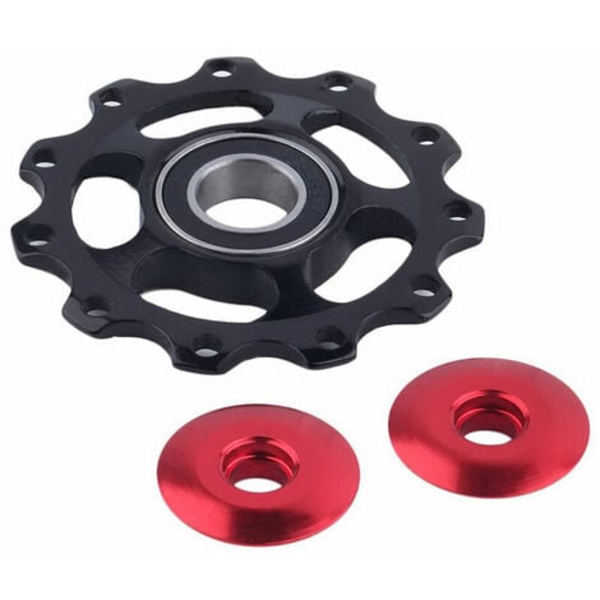 11T Bakväxelguidehjul i aluminiumlegering för mountainbike, svart