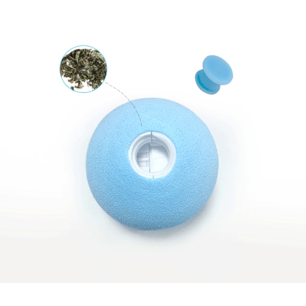 Den magic gravitationen som kallas bollen, tillbehör för katter mot tråkigt, rolig ringleksak med mintboll (plus, blå),