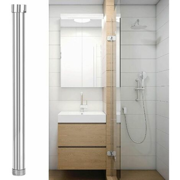 30 cm Duscharm, G3/4 Duscharmförlängning, Duschhuvudförlängare, Nedre Huvud Krom Koppar Rör Tillbehör Duschhuvud Ex