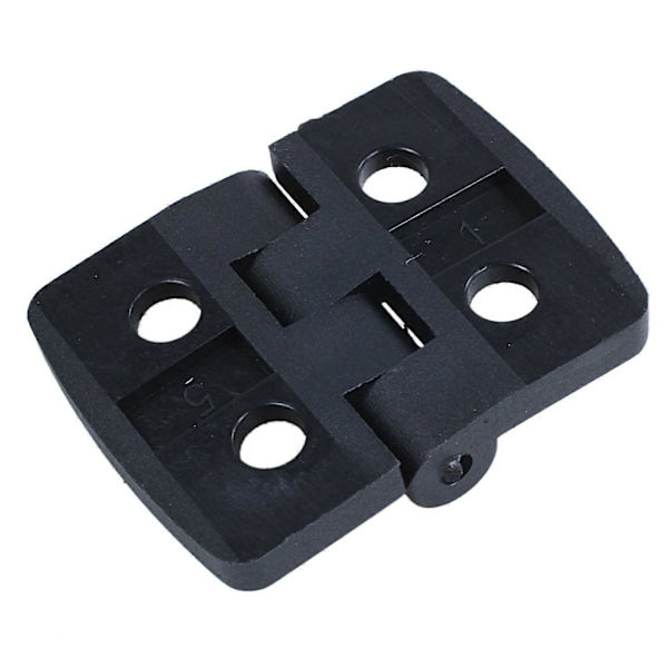 10 stk. forstærkede sorte plastikdørhængsler 40 mm x 30 mm sorte