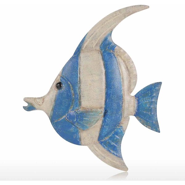 Murals Fisk Dekoration Type1 Jern Vægindretning Kreativ Ornament Håndværk Væg Ramme Gå Hængende Havliv