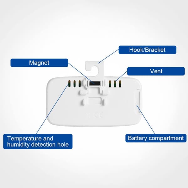 2 st. Kylskåps Termometer Elektronisk Inomhus Frysning