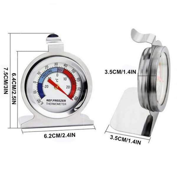 Rustfrit Stål Køleskab Termometer Fryser Termometer Fryser Termometer Fryser Termometer Termometer
