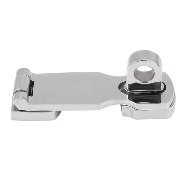 Rustfritt stål, plan dør luke, sammenleggbar hengsel, marine, 7,6x2,6 cm, sølv