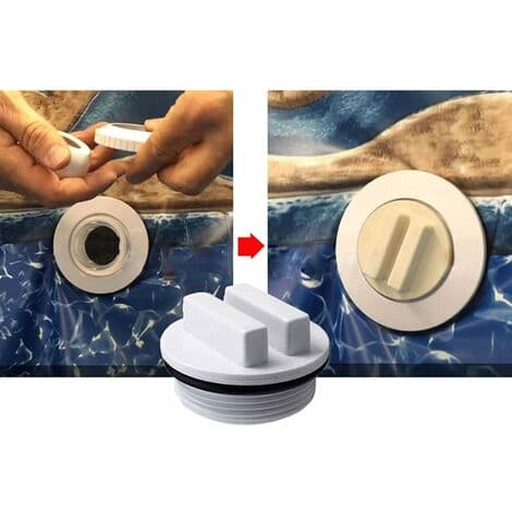 Vinterplugg, bassengfilter dreneringsplugg 5,5*5,5*3,5cm