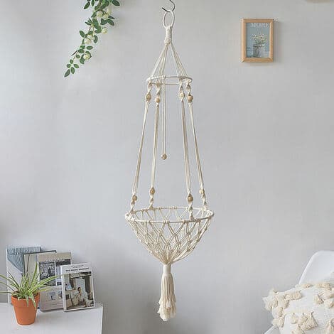 Macrame-hängmatta för katter i trä och vävd bomullsrep för upphängning Triomphe (30*100cm)