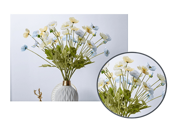 Simuleringsblomma blå vallmo 3 st