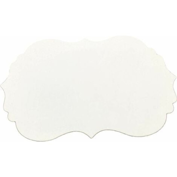 Blanke gavemærker, 3 x 5 cm diameter gaveklistermærker 300/rulle