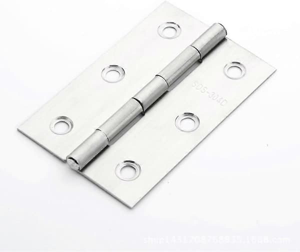 10 stk. rustfrit stål møbelbeslag dørhængsel Lang 55 mm x 34 mm