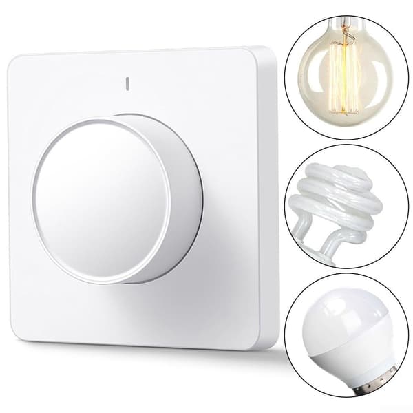 Smart dimmer för Tuya Smart för ZigBee - Vridbar dimmer för hem och kontor - EU (för Zigbee)