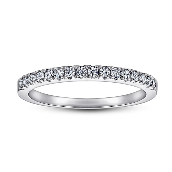 Elegant Damring i Modern Stil, Silver Effekt, Snygg Smycke för Kvinnor Rose Gold US 9 C