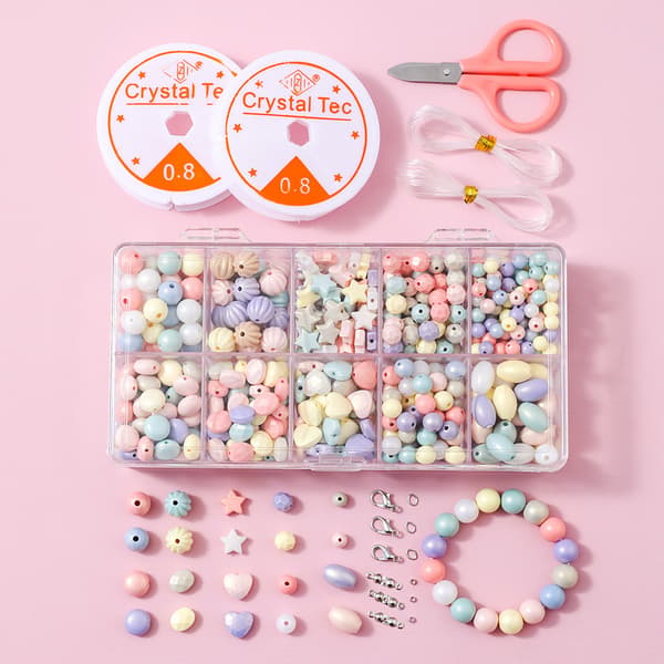 10 makaronihilaa helmilaatikko DIY käsintehty
