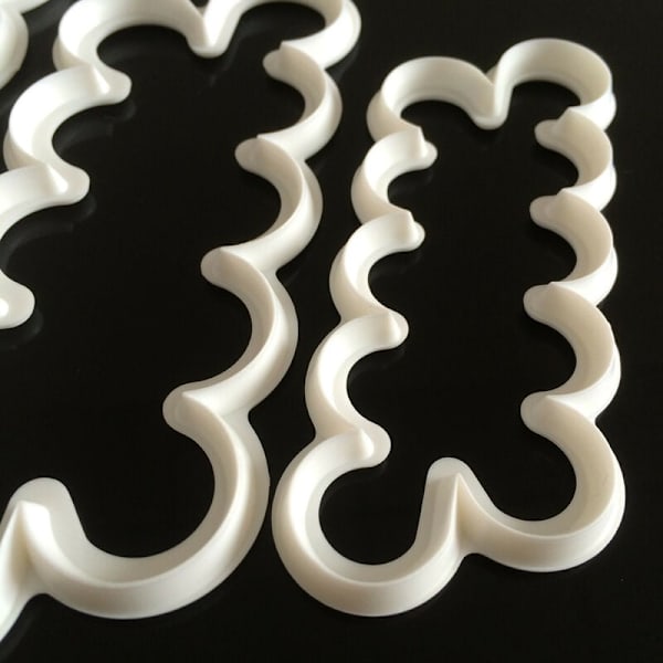 3 st All-in-one Ros Blom Fondant Tårta Tryckpress Form Kakformar