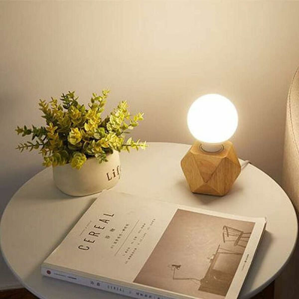 Diamant europeisk standard 7,5*8,0cm liten bordslampa mini trädekoration sovrum sovsal lampa, för sovrum, vardagsrum