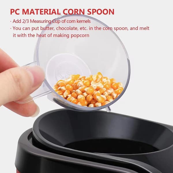 1 st hem mini popcornmaskin elektrisk blåsande popcorn