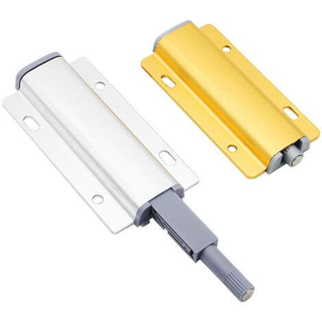 Stykker Aluminium Magnetisk Dørlukker Push Open Dæmper, Push to Open Magnet Skabsdør