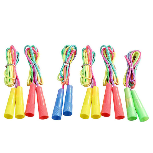 6-pack regnbågsfärgade hopprep set hopprep idrott hopprep