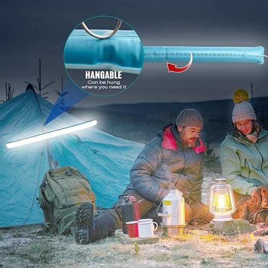 1 stk 85CM bærbar campinglysrør og lanterne 2 i 1