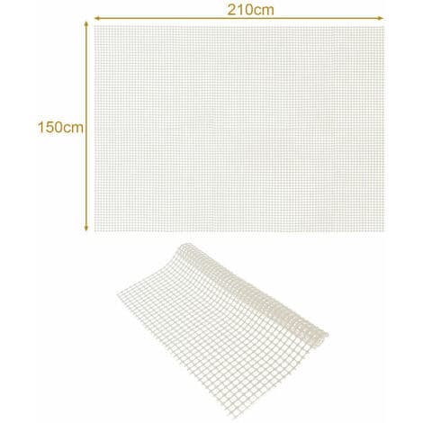 150*210CM Antislippmatte Antislippmatte Antislippmatte Antislippnettmatte Bumper - Hvit