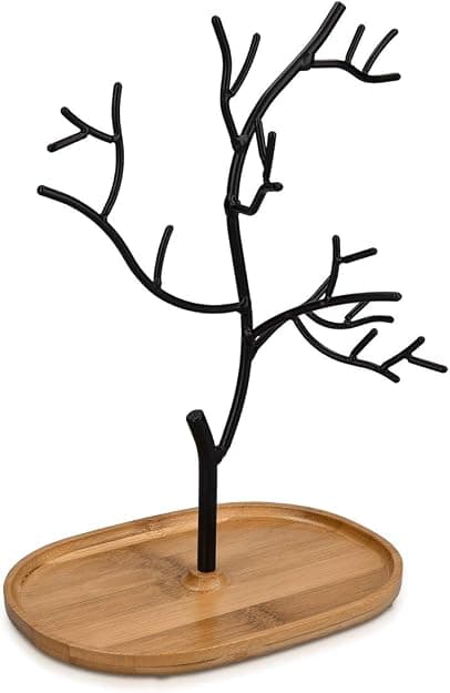 Træ Smykke Display Stativ - Design Smykkeholder Opbevaring